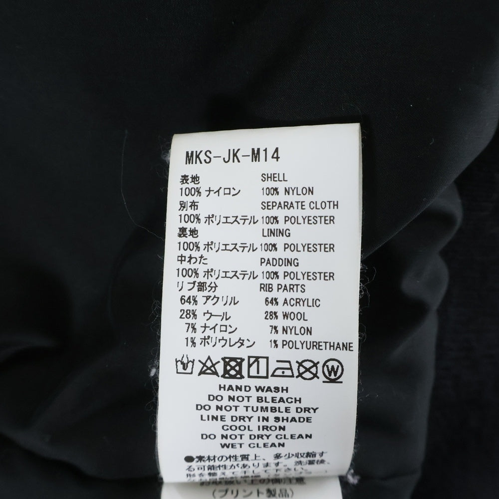 FACETASM(ファセッタズム) 23AW ORIGINAL BANDANA PRINT MA-1 バンダナプリント フライトジャケット ブラック MKS-JK-M14
