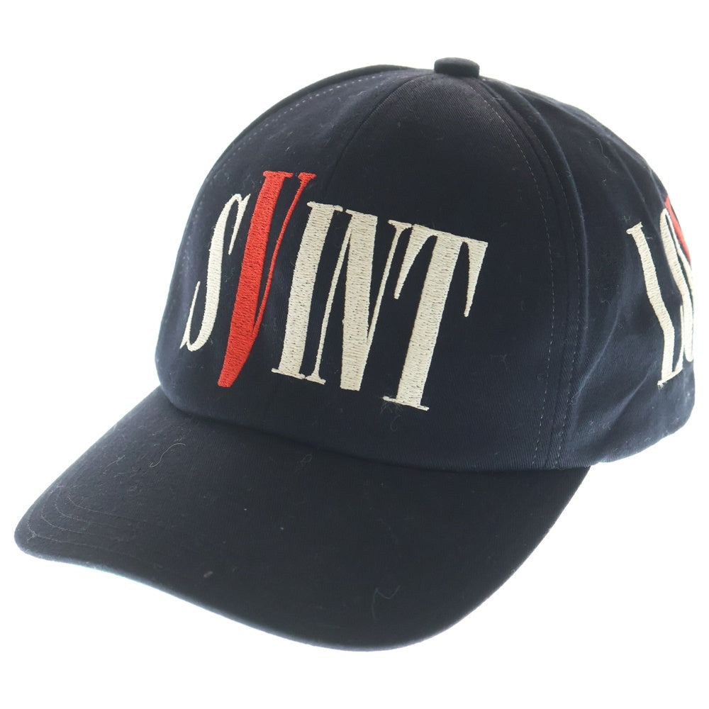 SAINT MICHAEL(セントマイケル) 22SS CAP VLONE ヴィローン ロゴ刺繍 キャップ 帽子 ブラック SM-S22-0000-081