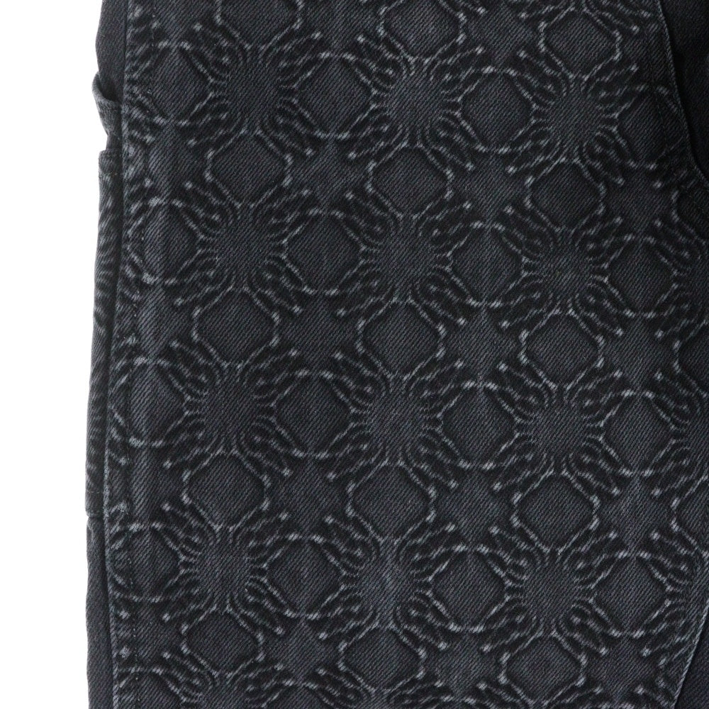AMIRI(アミリ) 25SS DEBOSSED MA QUAD CARPENTER エンボスロゴ ダブルニー カーペンターパンツ ブラック SRAMDNGH1055ASMRBC00