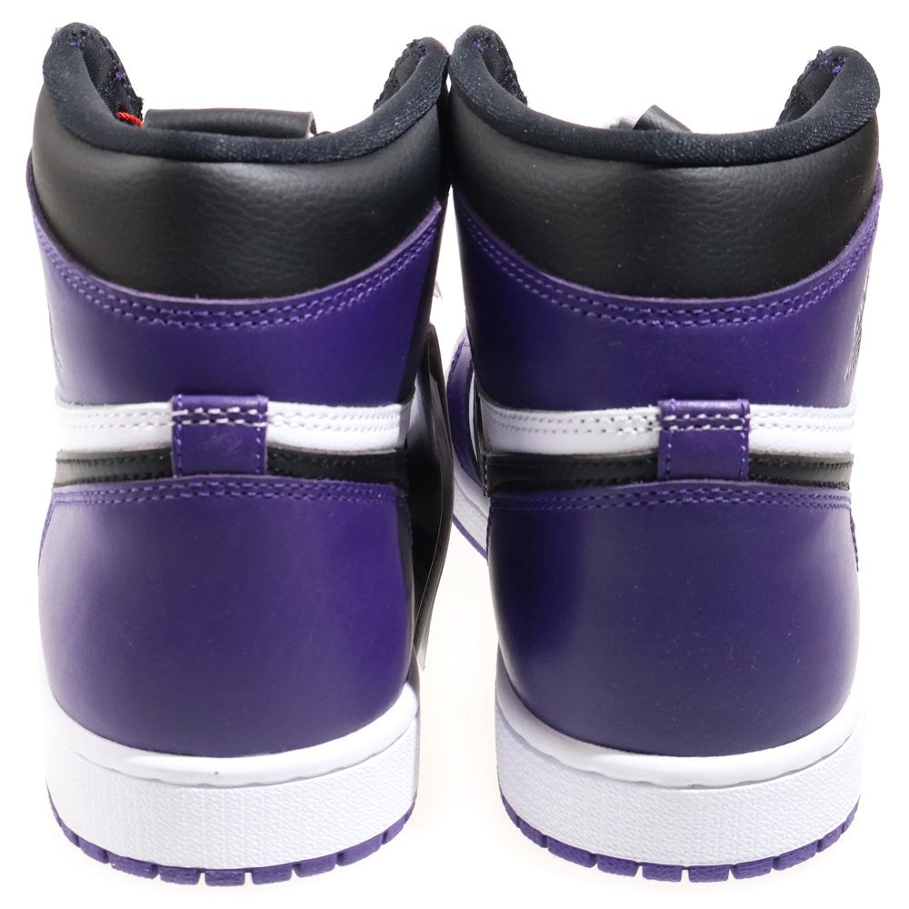 NIKE(ナイキ) AIR JORDAN1 RETRO HIGH OG COURT PURPLE 555088-500 エアジョーダン1 コートパープル ハイカットスニーカー ホワイト/パープル US10.5/28.5cm