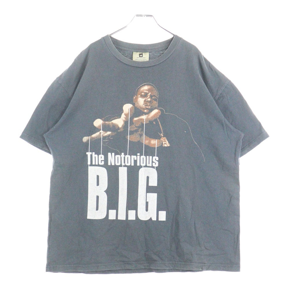 VINTAGE(ヴィンテージ) 90s NOTORIOUS BIGGIE RAP TEE ノートリアス ビギー 半袖Tシャツ カットソー グレー