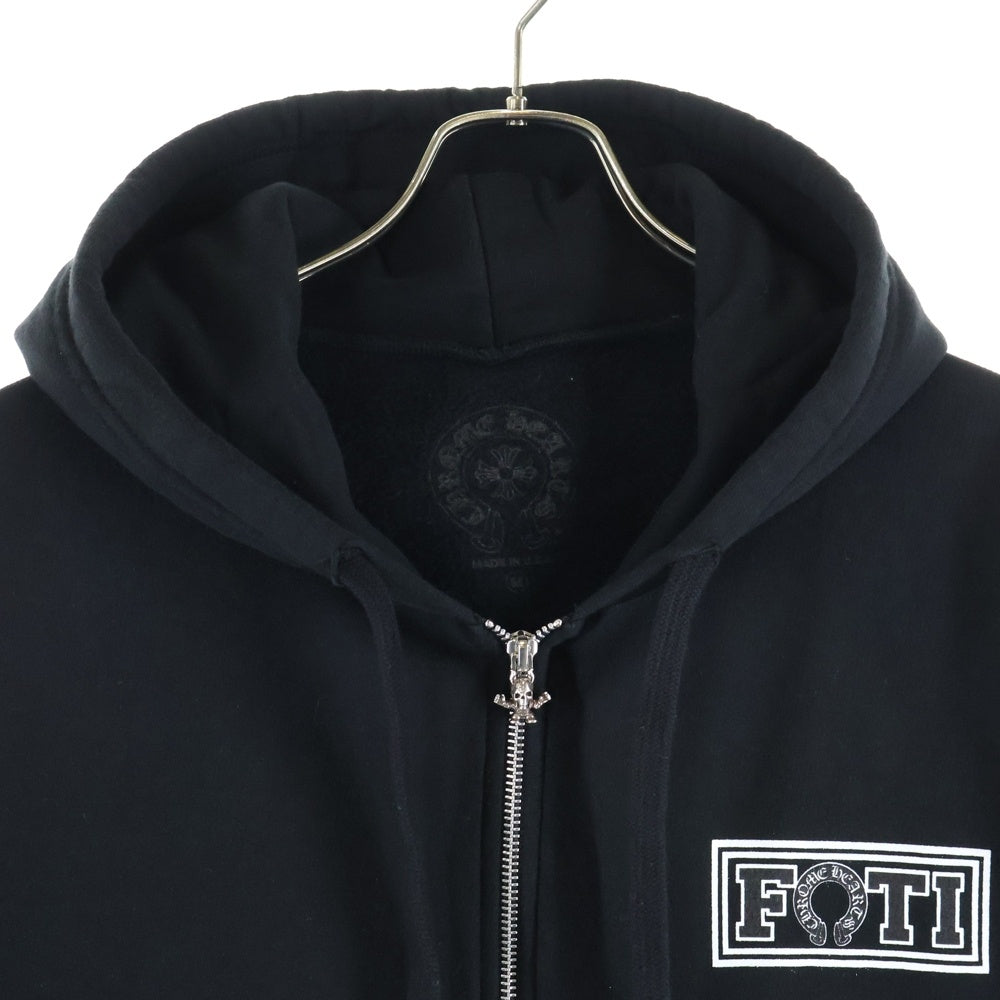CHROME HEARTS(クロムハーツ) FOTI ZIP HOODIE フォティ ジップアップパーカー ブラック/マルチカラー