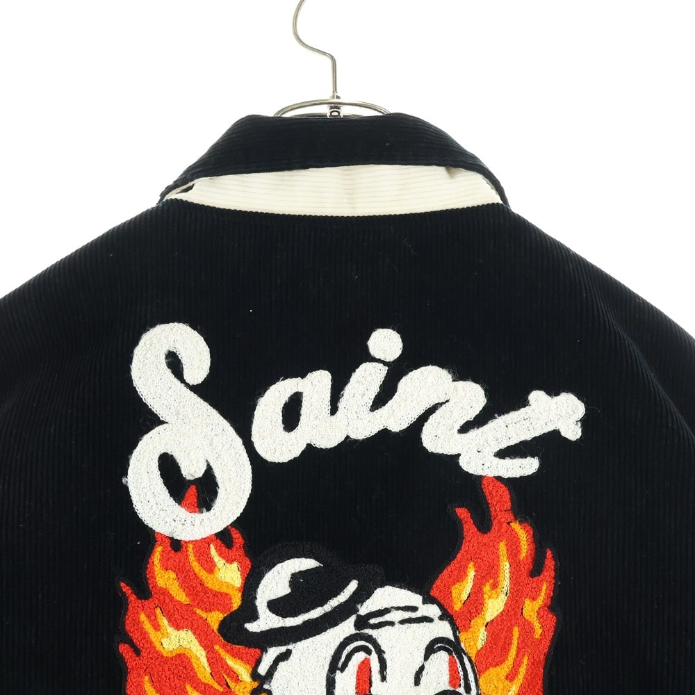 SAINT MICHAEL(セントマイケル) 21AW CORDUROY JACKET コーデュロイジャケット スタジャン ブラック SM-A21-0000-041
