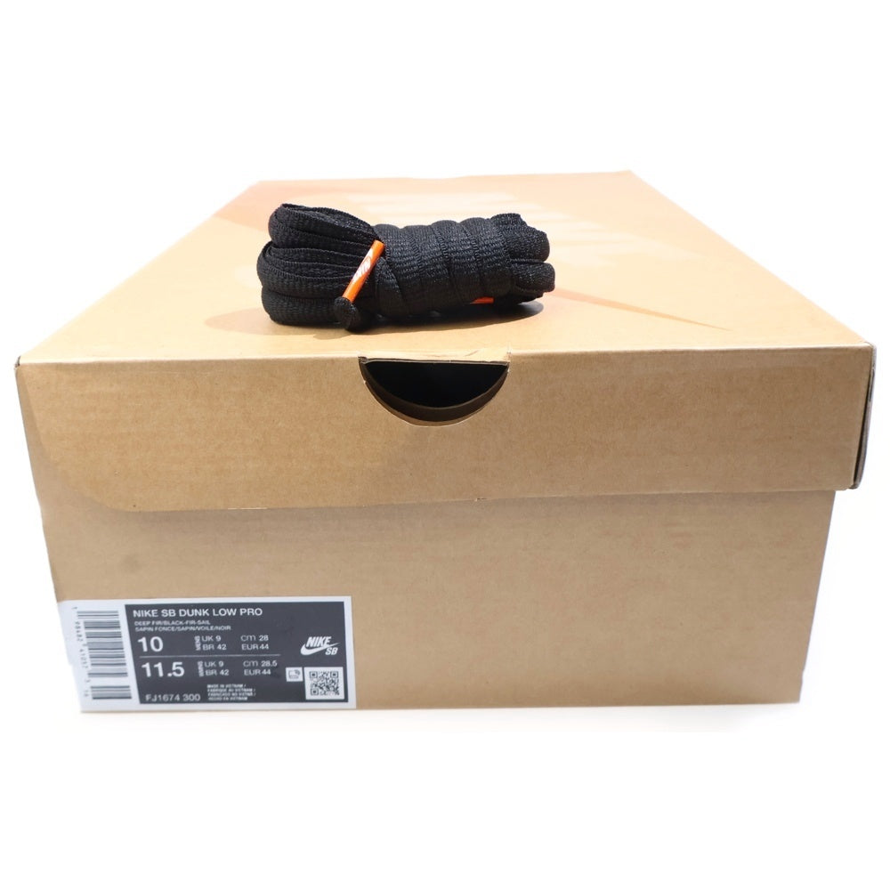 NIKE(ナイキ) SB Dunk Low Pro Deep Fir SB ダンク ロー プロ ディープファーローカットスニーカー US10/28.0cm FJ1674-300 グリーン