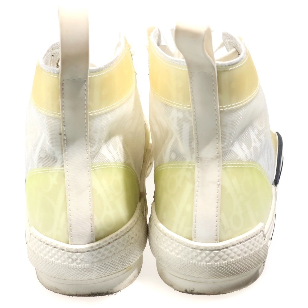 Dior HOMME(ディオールオム) B23 オブリーク ハイトップ ハイカットスニーカー シューズ ホワイト