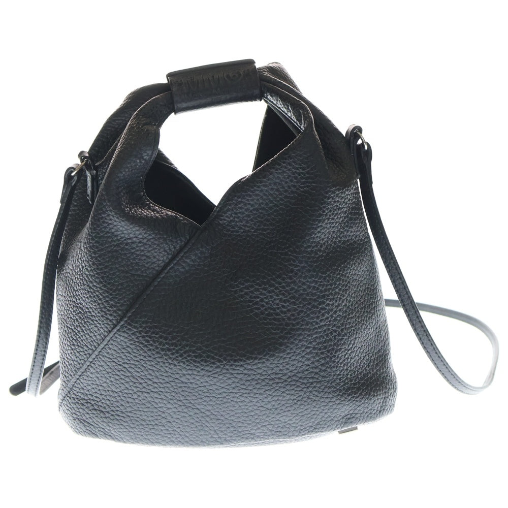 MM6 Maison Margiela(エムエムシックスメゾンマルジェラ) JAPANESE CROSSBODY BAG ジャパニーズ クロスボディー 2WAY レザー ショルダーバッグ ブラック レディース S54WD0106
