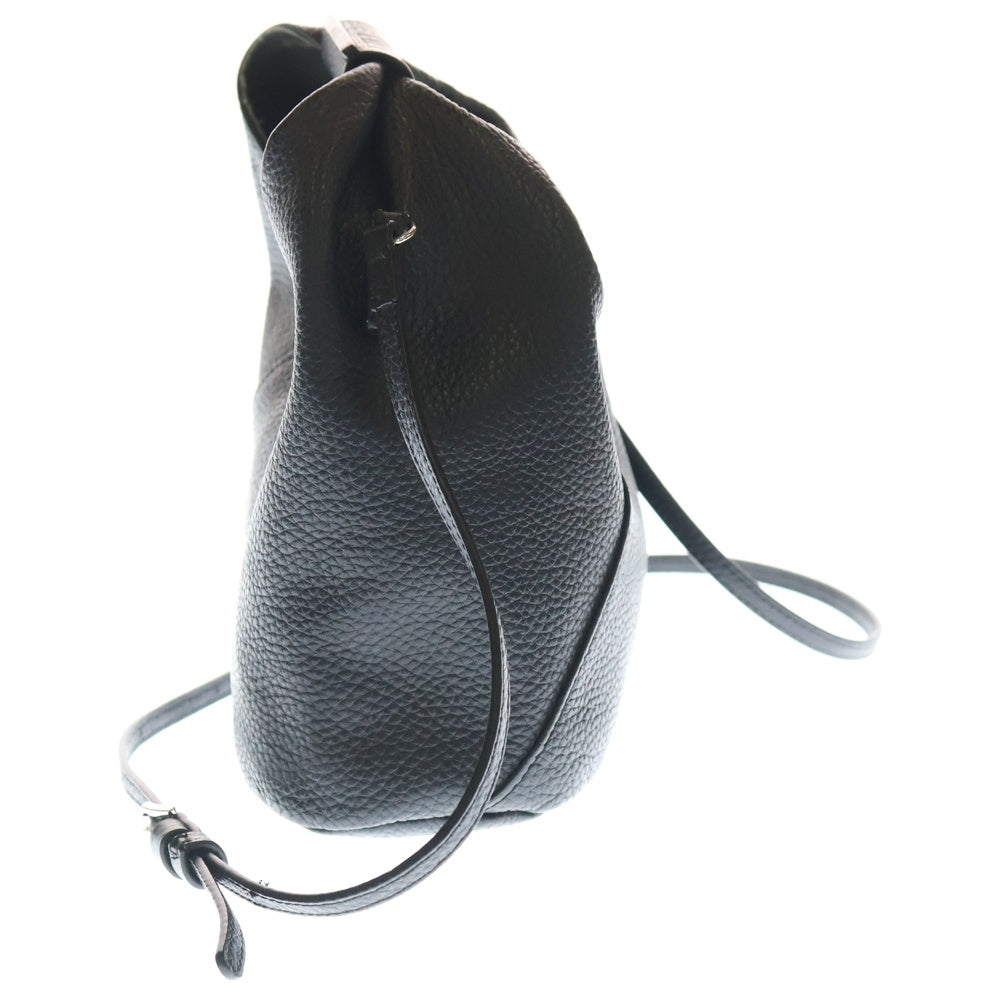 MM6 Maison Margiela(エムエムシックスメゾンマルジェラ) JAPANESE CROSSBODY BAG ジャパニーズ クロスボディー 2WAY レザー ショルダーバッグ ブラック レディース S54WD0106