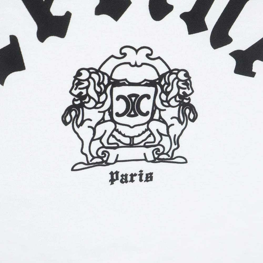 CELINE(セリーヌ) 25SS BLASON REGULAR T-SHIRT カレッジロゴ 半袖Tシャツ カットソー ホワイト RX04A671Q