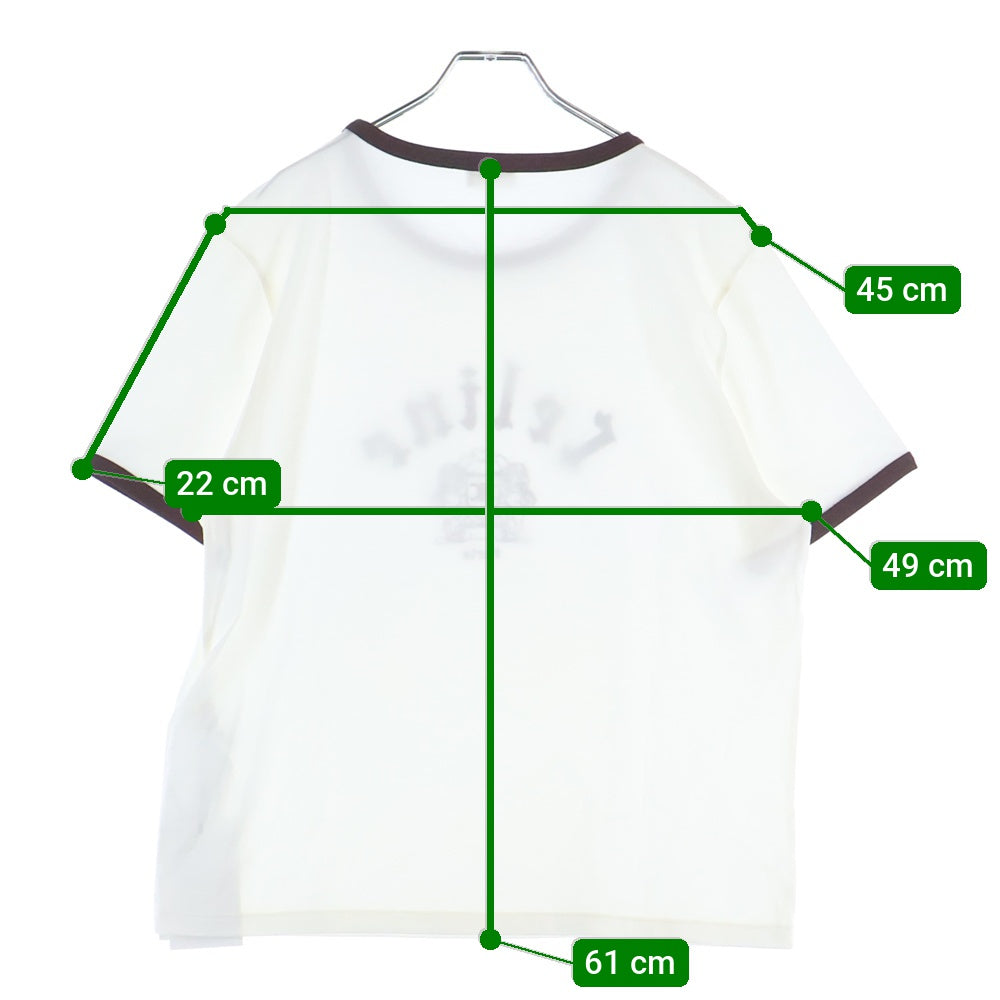 CELINE(セリーヌ) 25SS BLASON REGULAR T-SHIRT カレッジロゴ 半袖Tシャツ カットソー ホワイト RX04A671Q