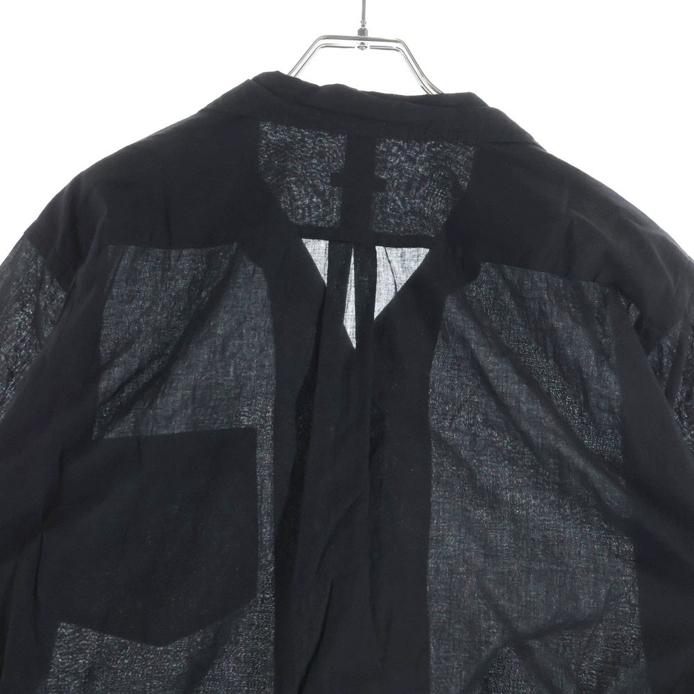 COMOLI(コモリ) 25SS KHADIコットン 半袖オープンカラーシャツ B01-02012