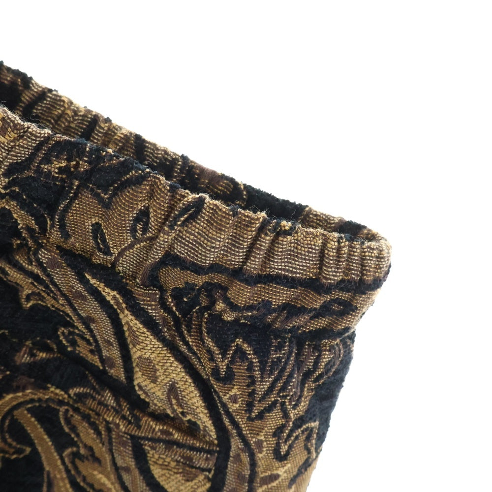 CAMBIO(カンビオ) ペイズリー柄ショーツ ハーフパンツ ブラウン