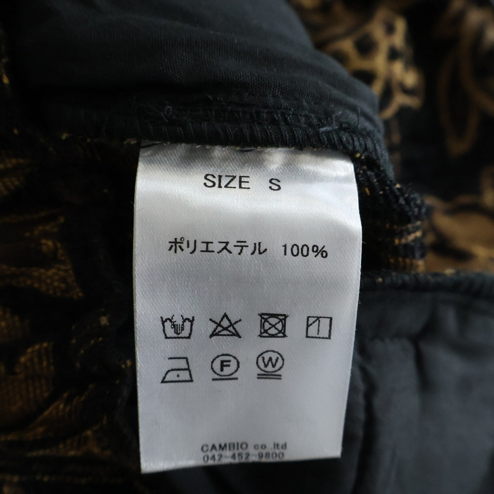 CAMBIO(カンビオ) ペイズリー柄ショーツ ハーフパンツ ブラウン