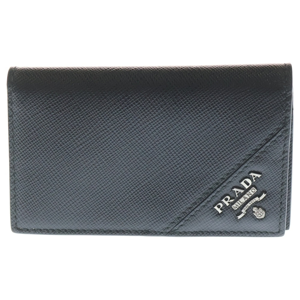 PRADA(プラダ) カードケース 名刺入れ サフィアーノ ブラック 2MC122 レディース
