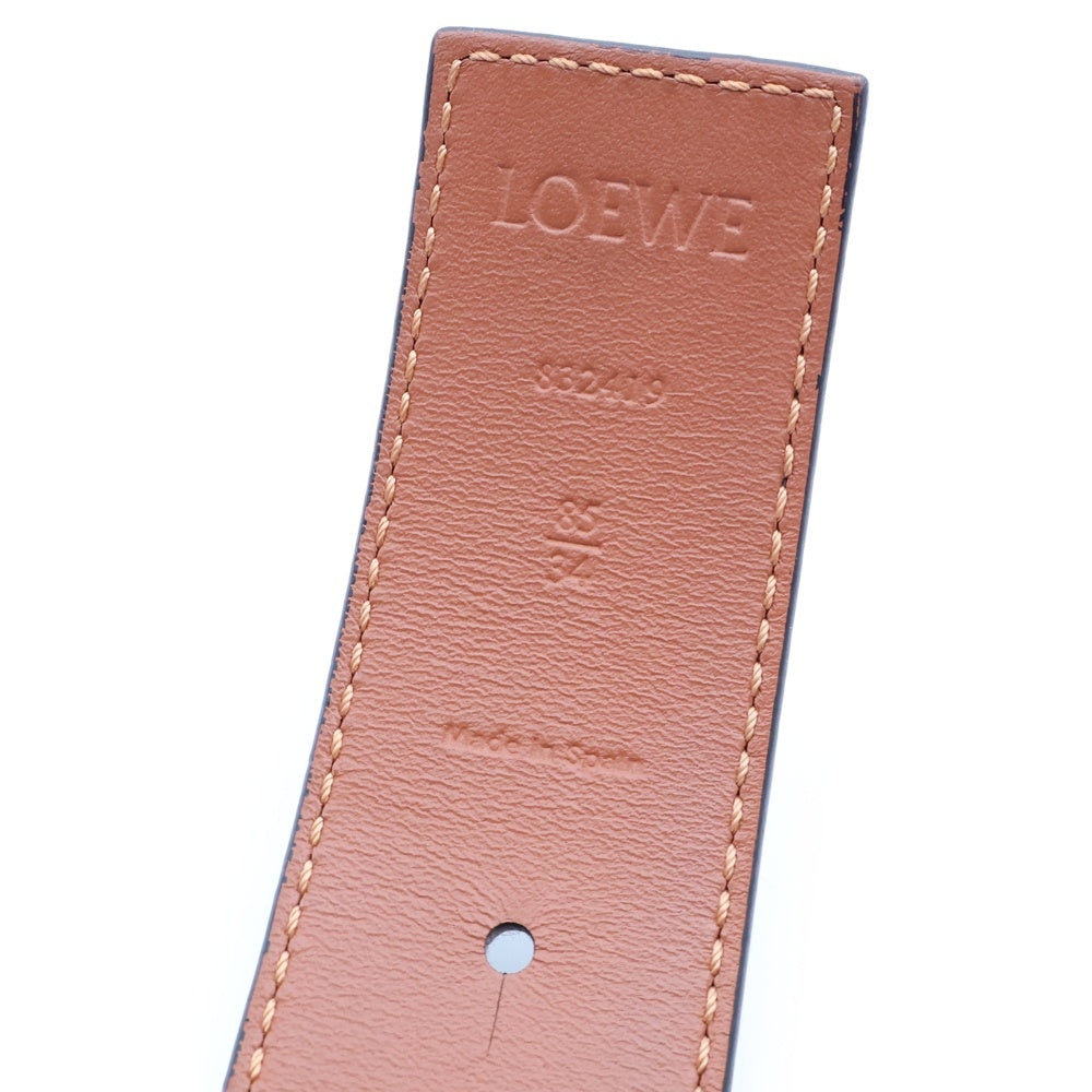 LOEWE(ロエベ) アナグラム リバーシブル レザーベルト ブラック/ブラウン 8324189 レディース
