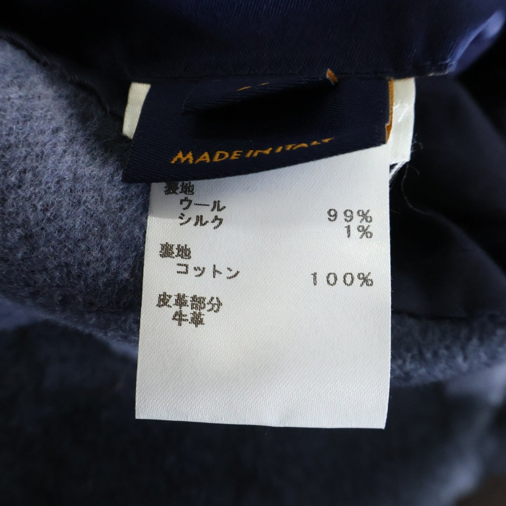 LOUIS VUITTON(ルイヴィトン) モノグラム カモフラ柄 ウールロングコート ネイビー HJC01WVZU