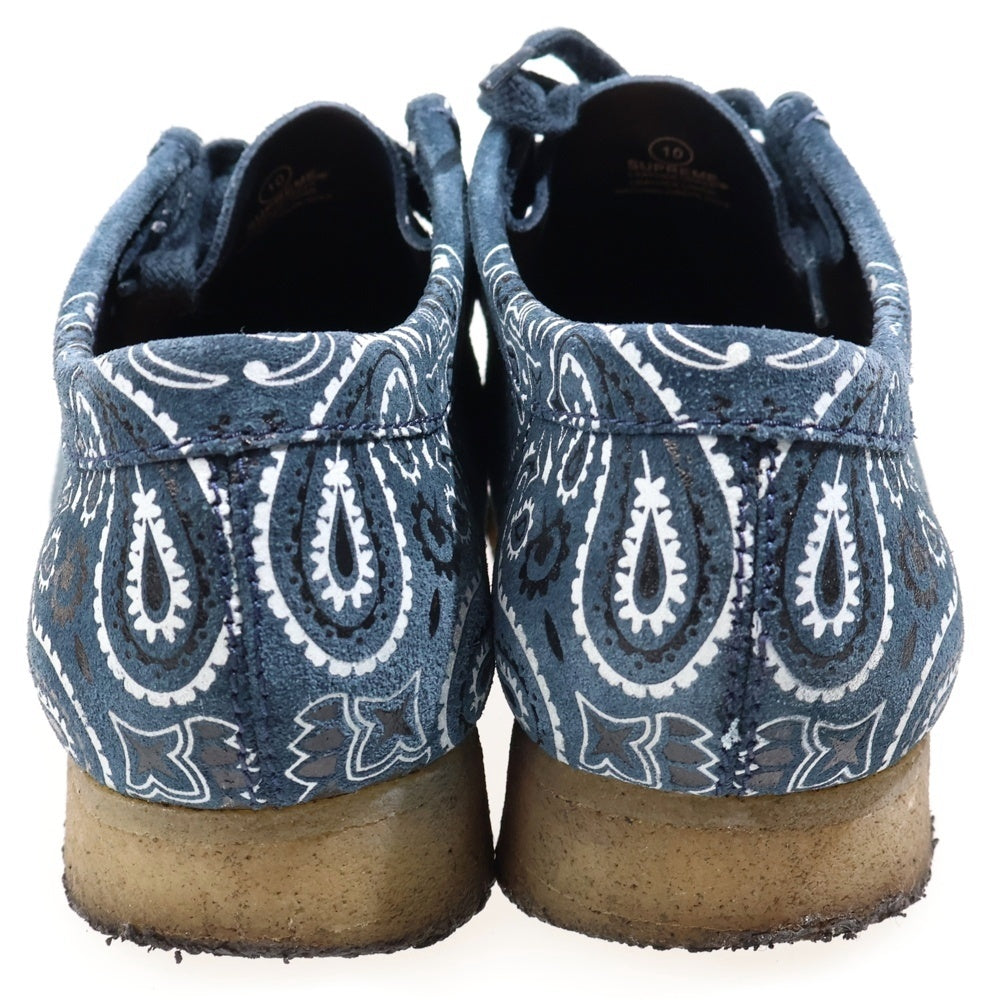 SUPREME(シュプリーム) 19SS × Clarks Bandana Wallabee クラークス バンダナ ワラビー ローカットスニーカー ネイビー