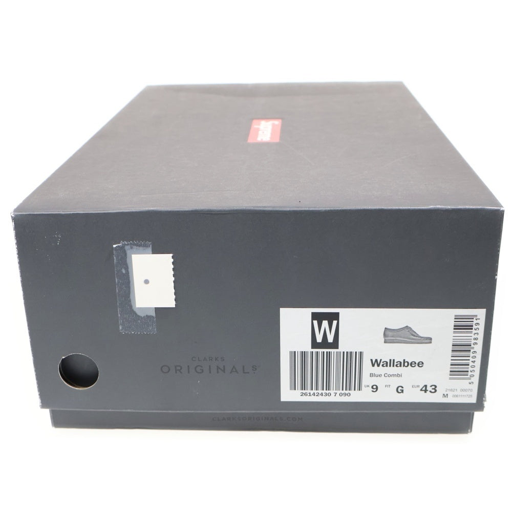 SUPREME(シュプリーム) 19SS × Clarks Bandana Wallabee クラークス バンダナ ワラビー ローカットスニーカー ネイビー