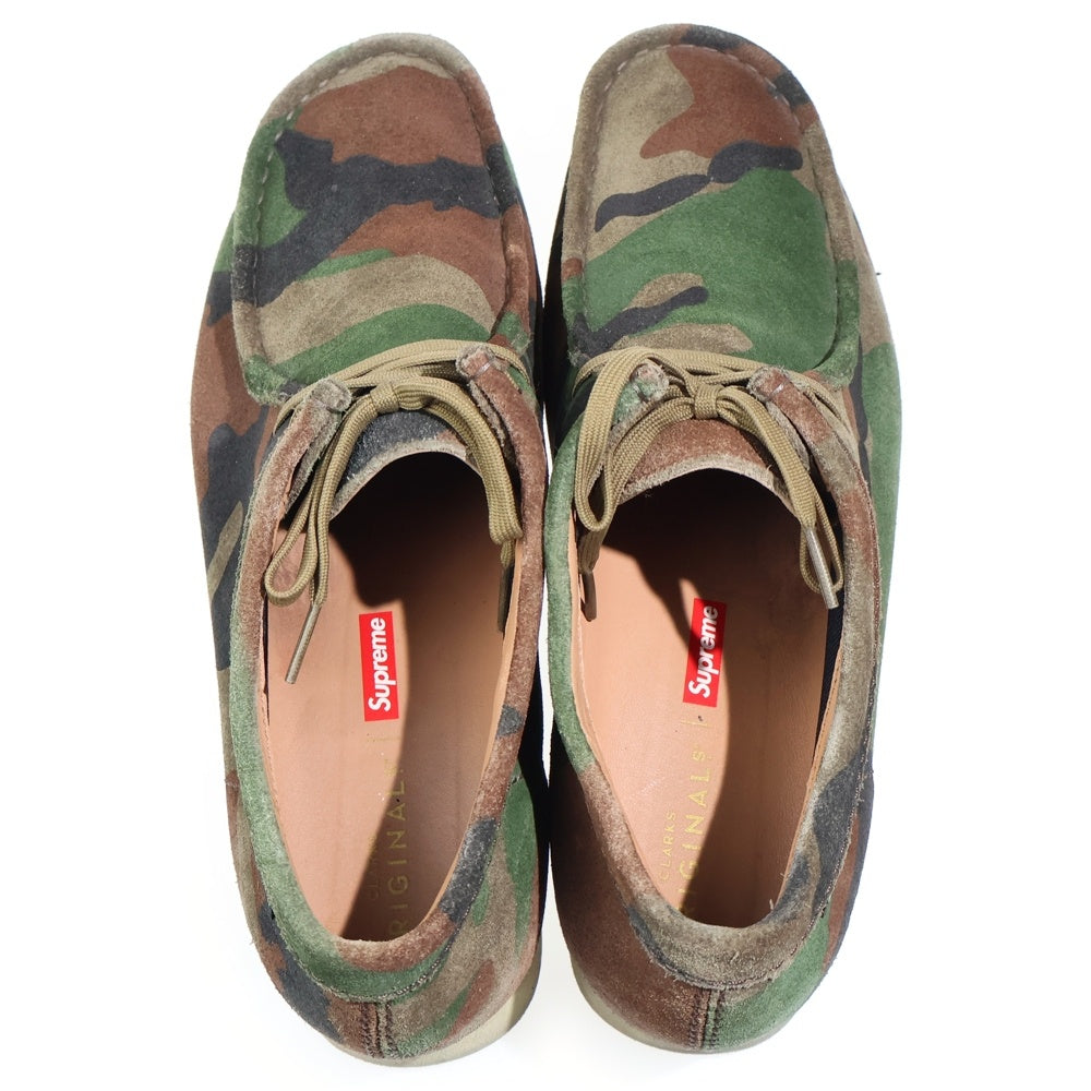 SUPREME(シュプリーム) 19AW × Clarks GORE-TEX Wallabee クラークス ゴアテックス ワラビー ローカットスニーカー カーキ