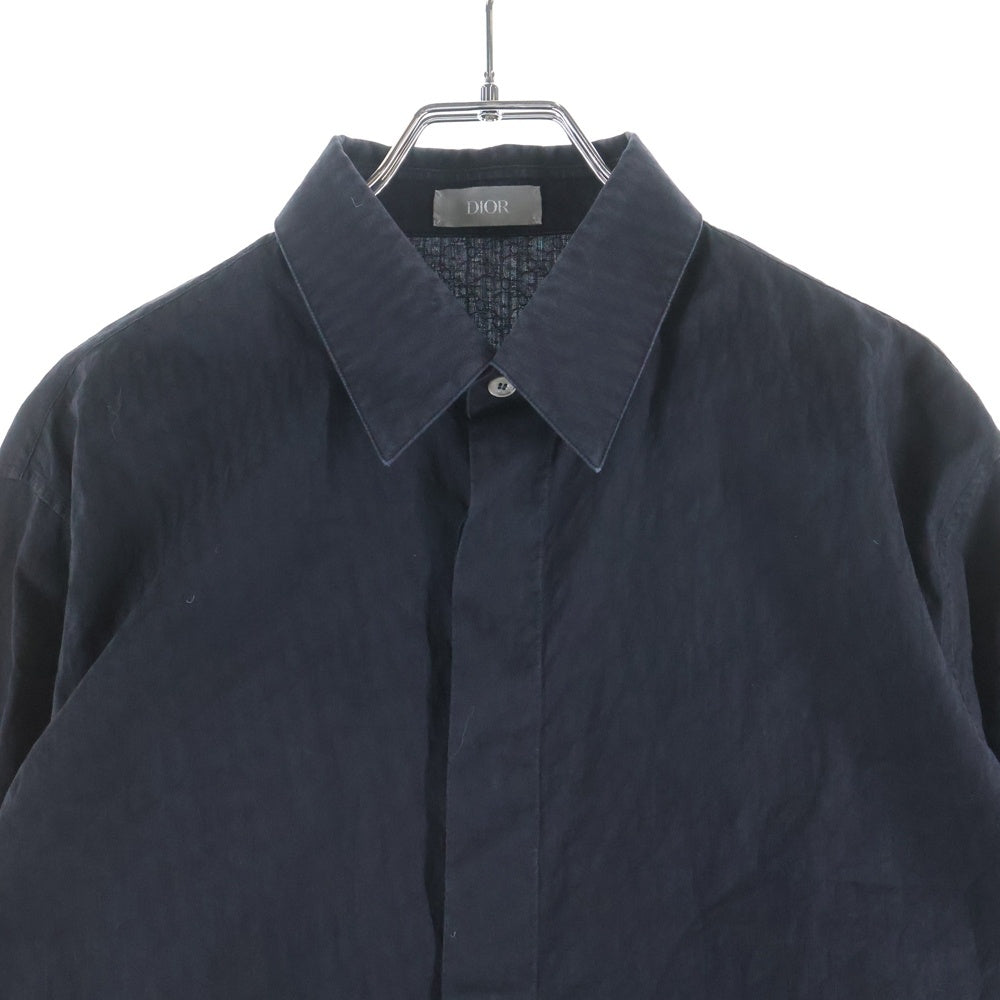 DIOR(ディオール) オブリーク総柄 コットン 長袖シャツ ブラック 013C502A4743 レディース
