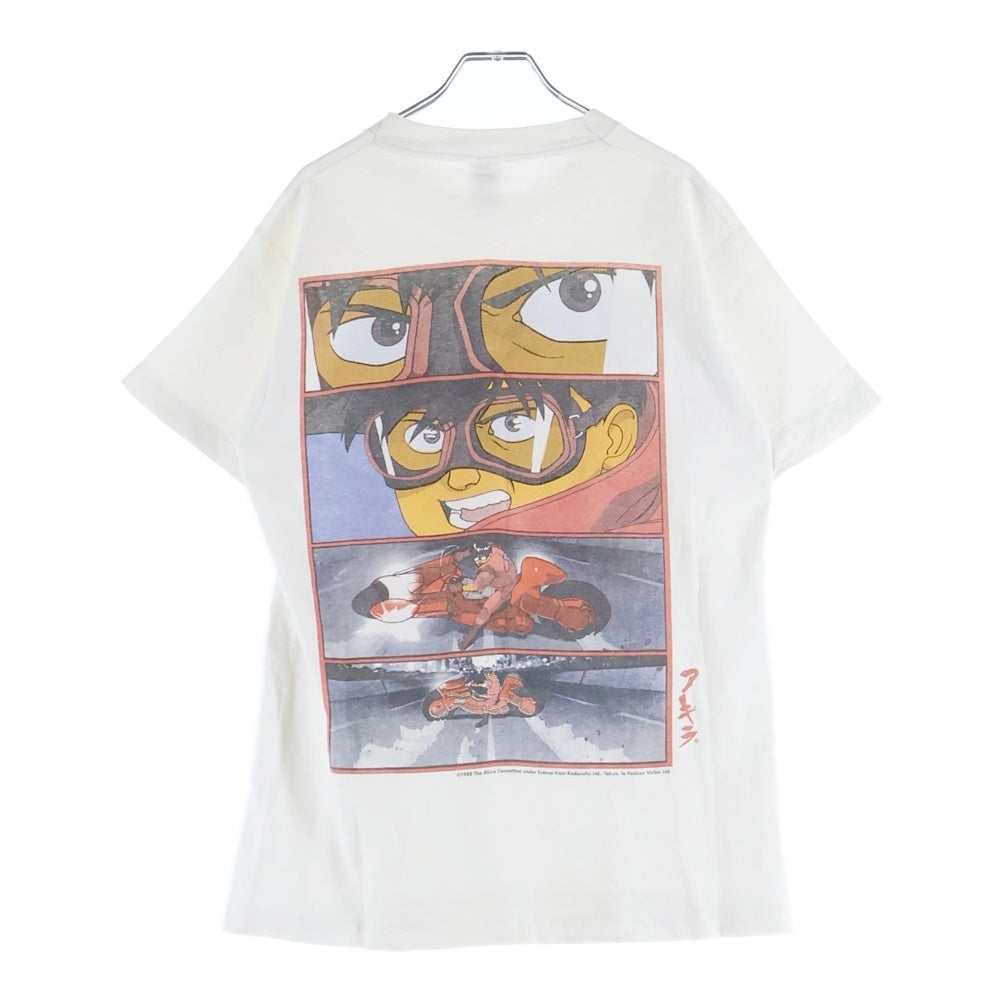 VINTAGE(ヴィンテージ) 90s AKIRA T-SHIRT FRUIT OF THE LOOM アキラ 金田 白 両面プリント 半袖Tシャツ カットソー ホワイト