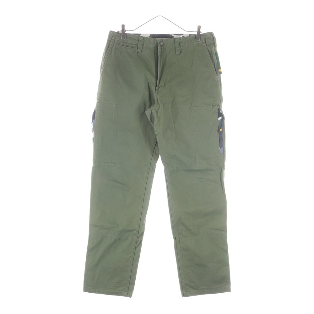 A BATHING APE(アベイシングエイプ) ミリタリー サイドポケットパンツ カーキ 001PTA301009X