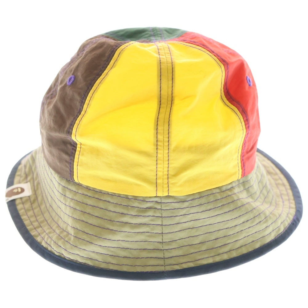 A BATHING APE(アベイシングエイプ) ナイロン バケットハット マルチカラー