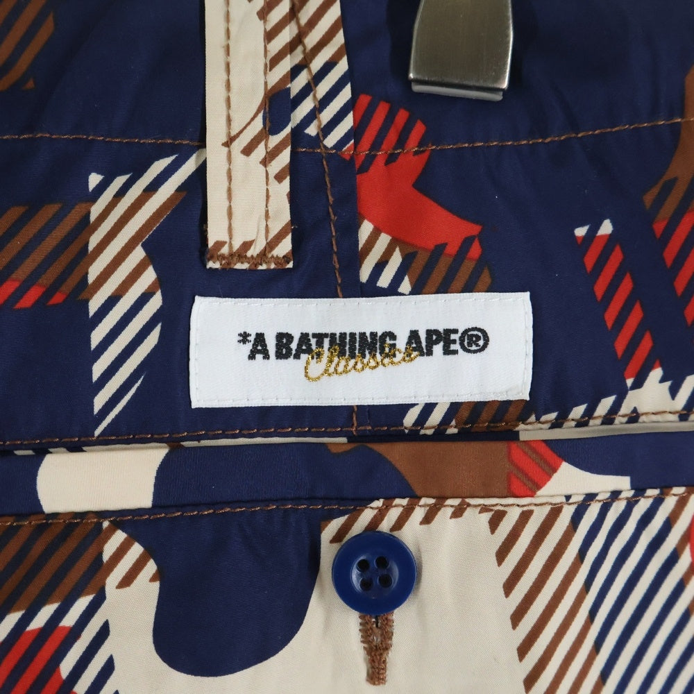 A BATHING APE(アベイシングエイプ) カモ柄 ポリエステル ハーフパンツ ショーツ マルチカラー