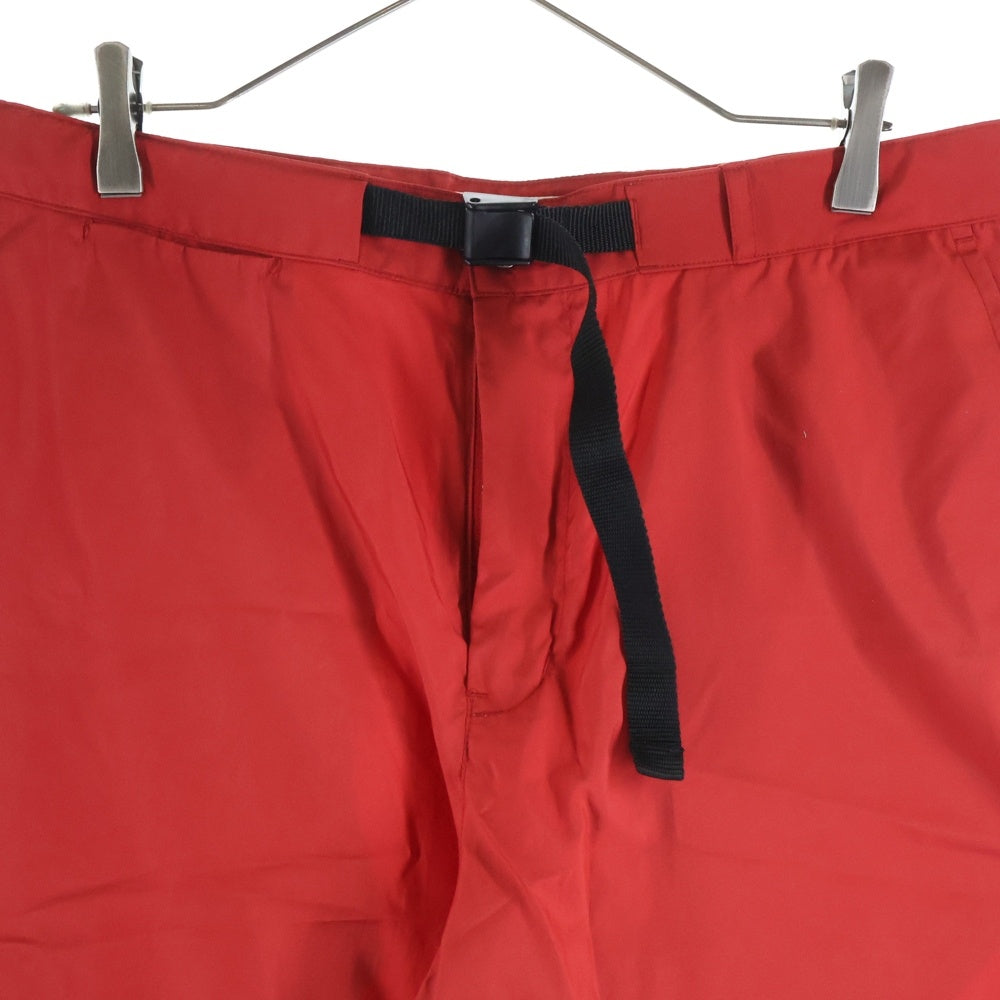 A BATHING APE(アベイシングエイプ) ポリエステル フロントプリント ハーフパンツ ショーツ レッド 001SPA301008X