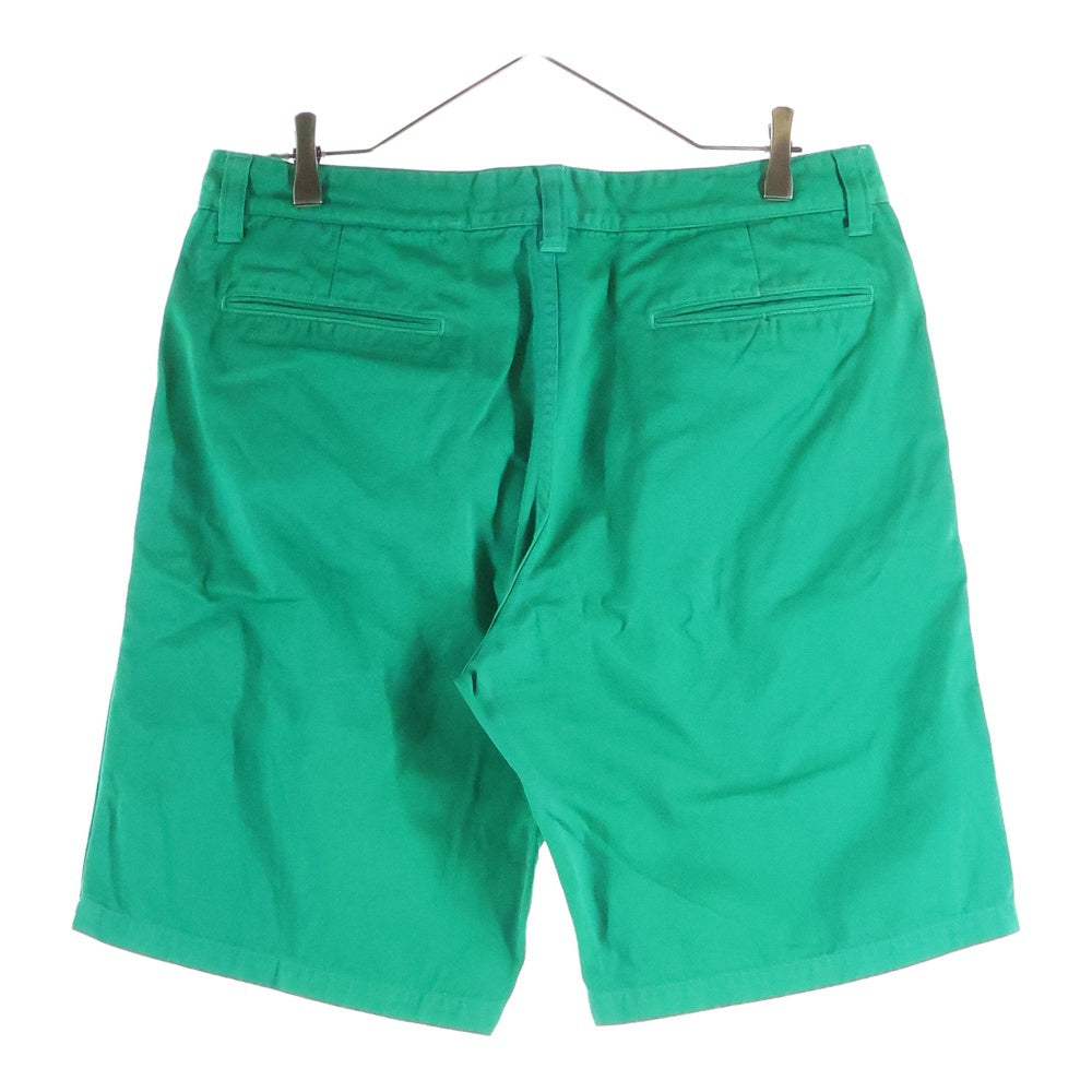 A BATHING APE(アベイシングエイプ) コットン フロントプリント ハーフパンツ ショーツ グリーン 001SP0301005X