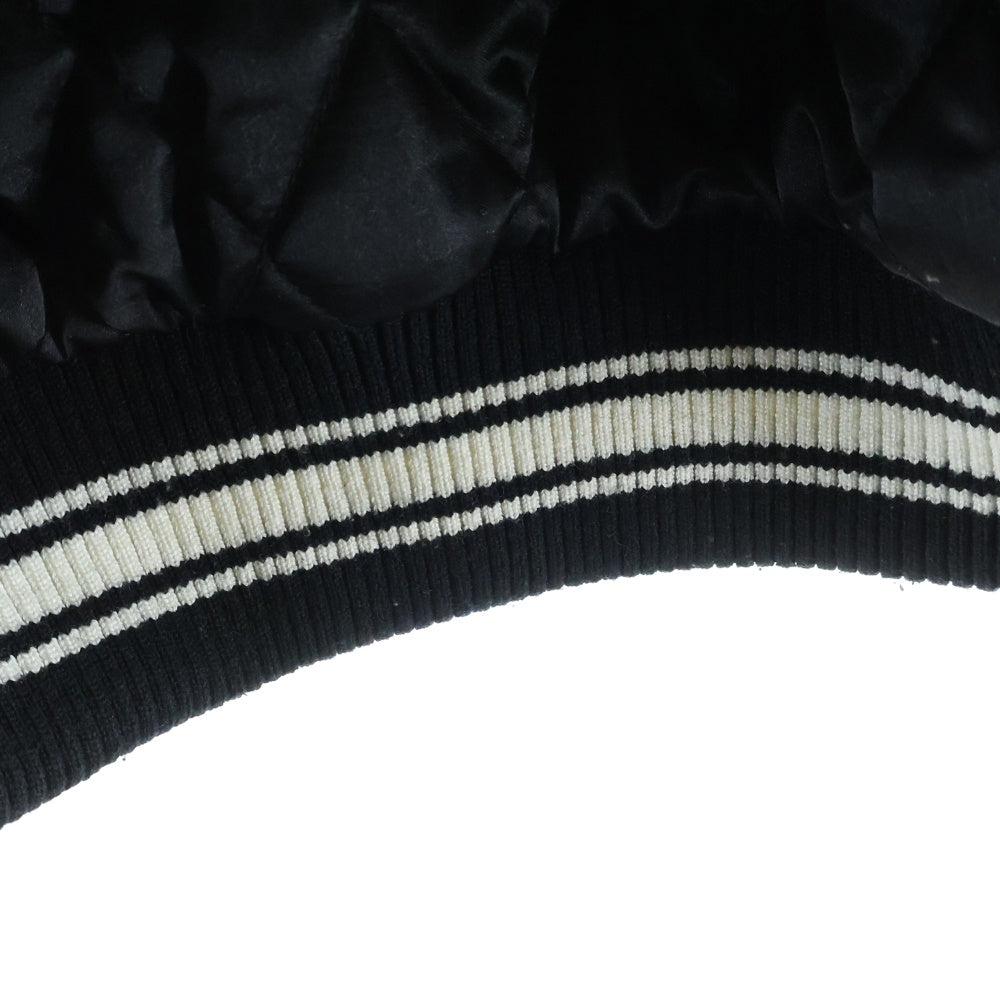 STUSSY(ステューシー) 22AW CASENTINO WOOL VARSITY JACKET 115678 ウール ヴァーシティージャケット スタジャン ブラック