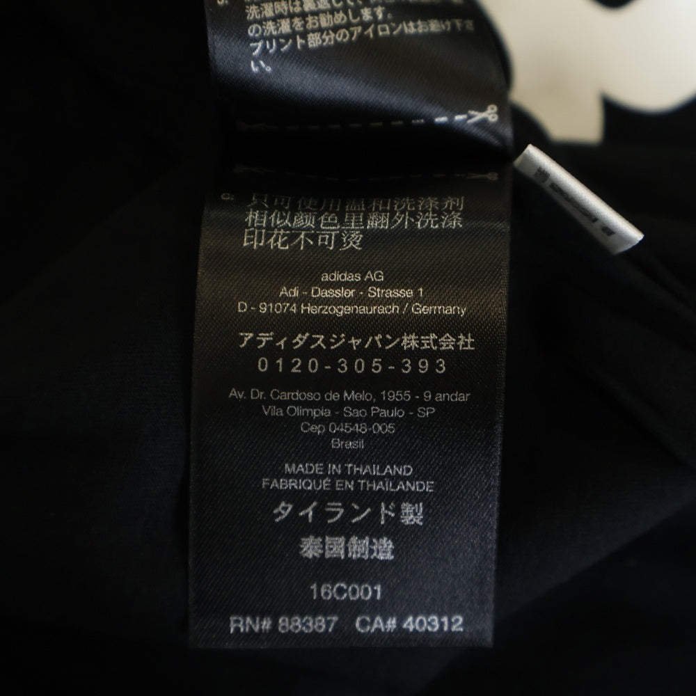 Y-3(ワイスリー) M STKD SS TEE フロントプリント クルーネック 半袖Tシャツ カットソー ブラック DP0477
