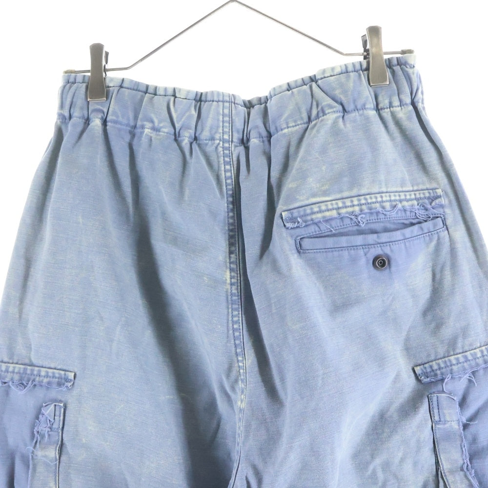 MAISON MIHARAYASUHIRO(メゾンミハラヤスヒロ) Cotton Satin Cargo Pants コットン サテン カーゴパンツ ライトブルー J13PT171