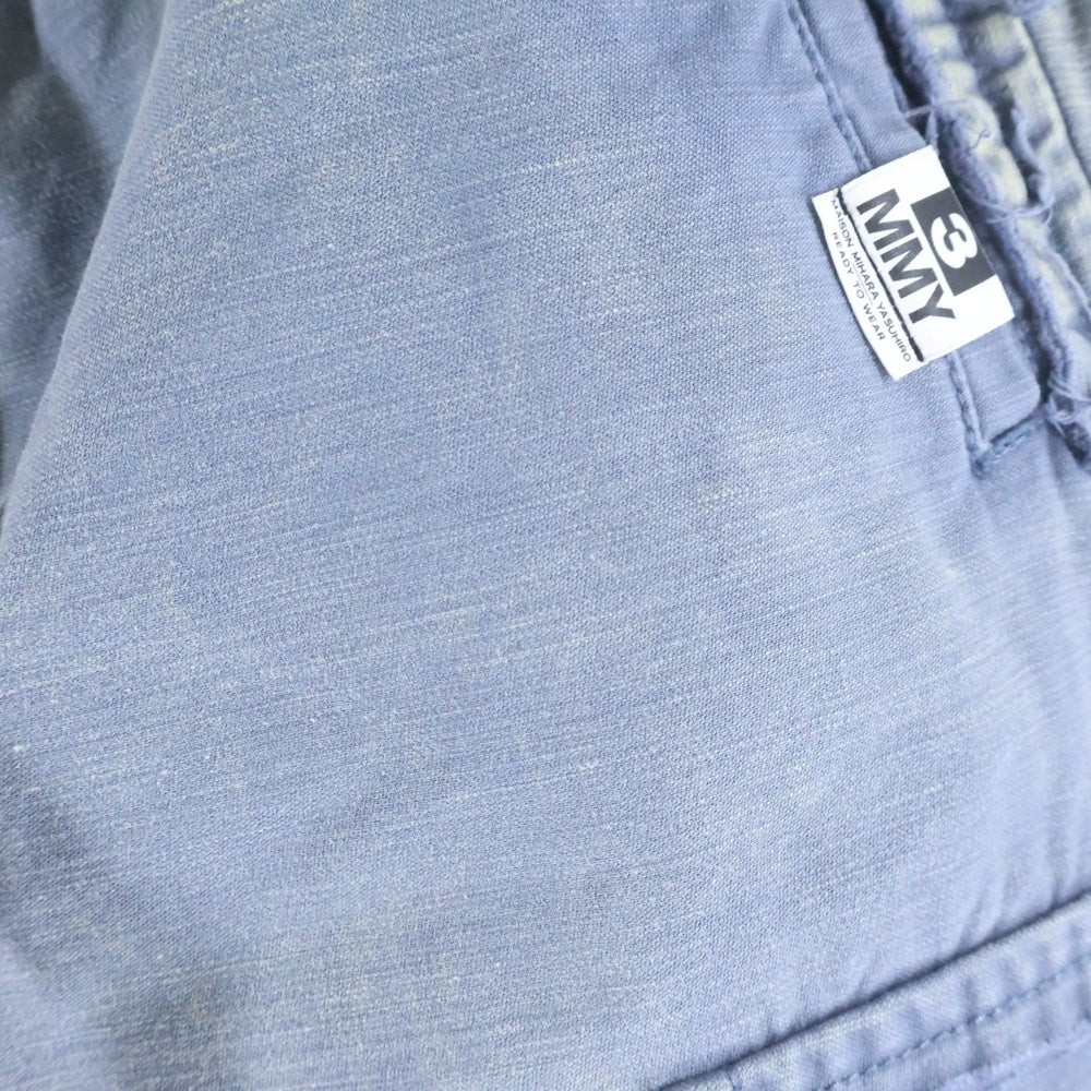 MAISON MIHARAYASUHIRO(メゾンミハラヤスヒロ) Cotton Satin Cargo Pants コットン サテン カーゴパンツ ライトブルー J13PT171