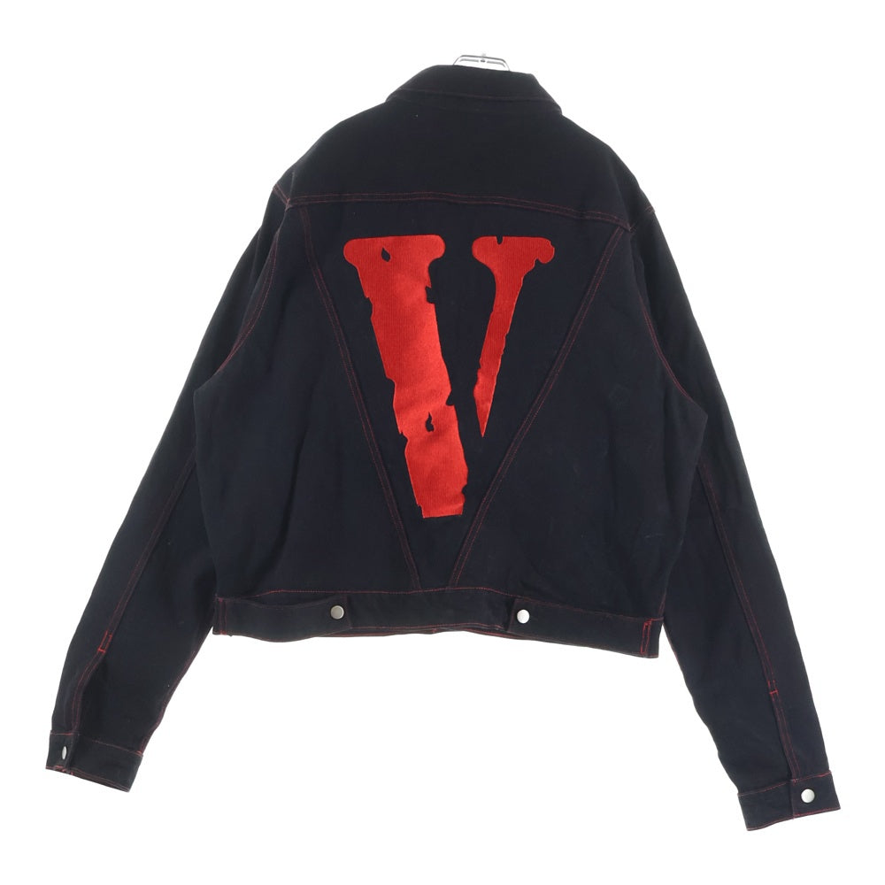 VLONE(ヴィーロン) FRIENDS DENIM JACKET デニムジャケット 両面刺繍 ブラック