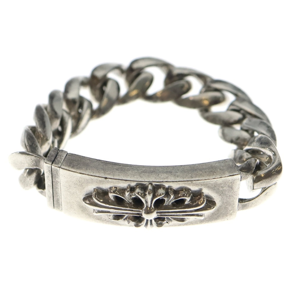 CHROME HEARTS(クロムハーツ) ID FLORAL CRS フローラルクロスIDクラシックリンク ブレスレット 11LINK シルバー BCA164