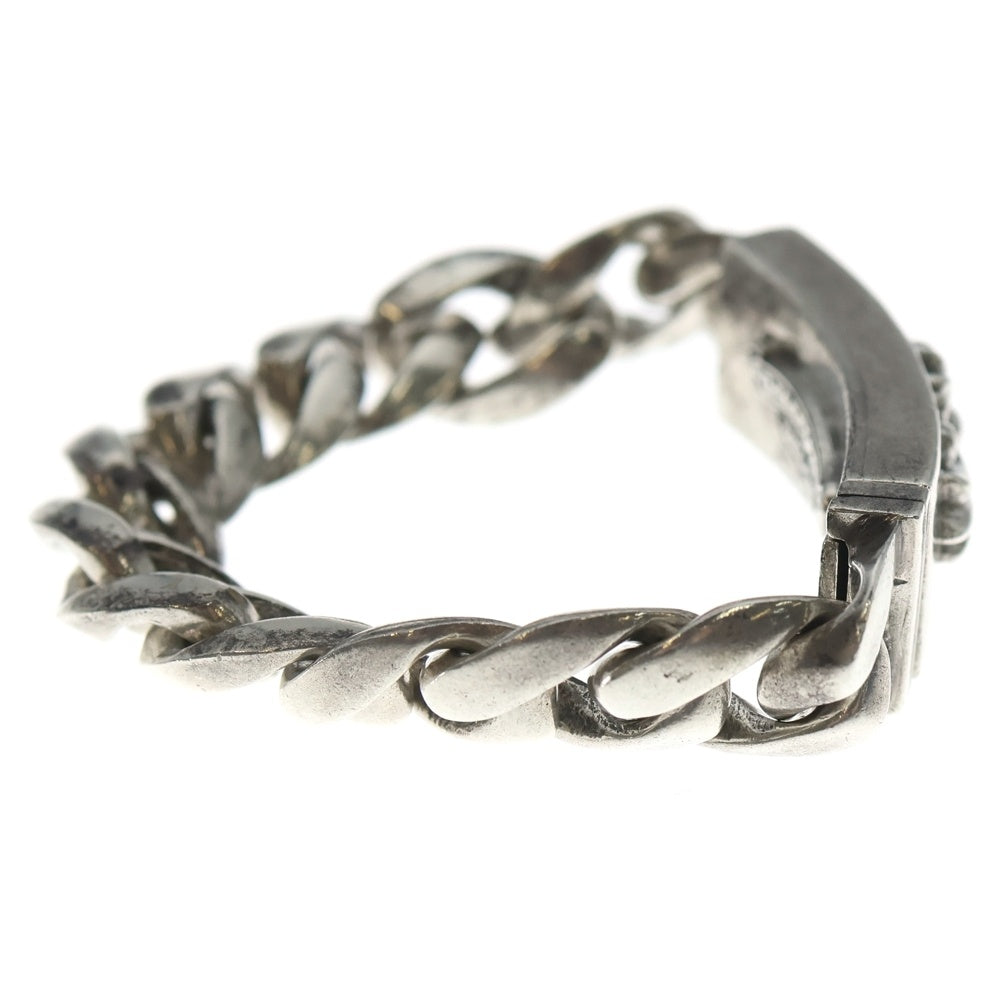 CHROME HEARTS(クロムハーツ) ID FLORAL CRS フローラルクロスIDクラシックリンク ブレスレット 11LINK シルバー BCA164