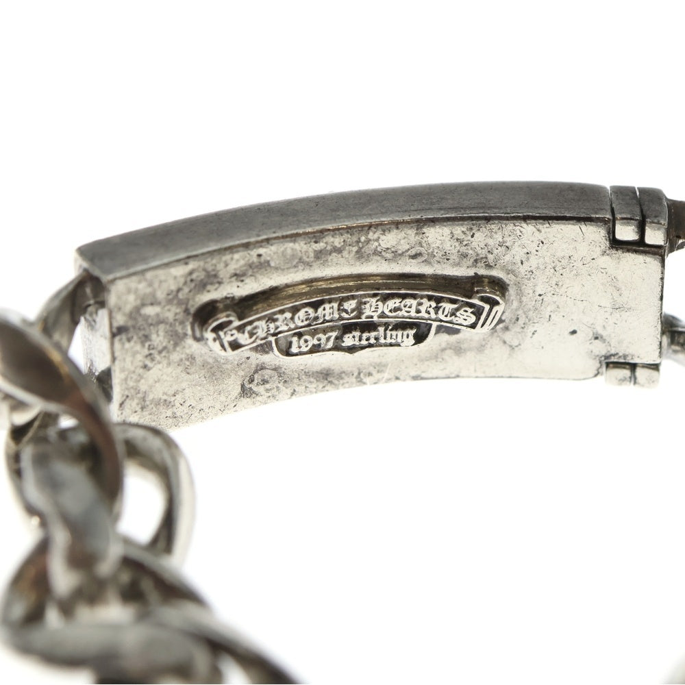 CHROME HEARTS(クロムハーツ) ID FLORAL CRS フローラルクロスIDクラシックリンク ブレスレット 11LINK シルバー BCA164
