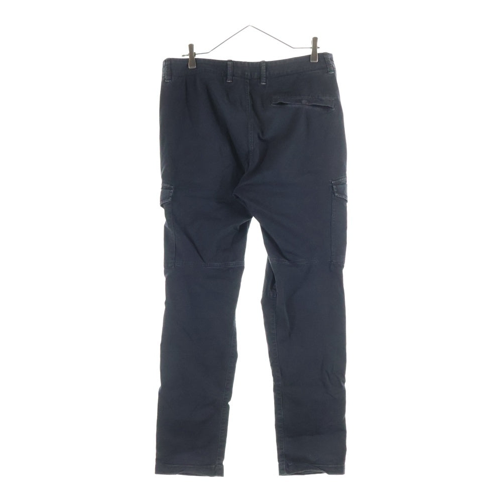 STONE ISLAND(ストーンアイランド) TYPE RE-T ガーメントダイ サイドロゴワッペン カーゴパンツ ブラック