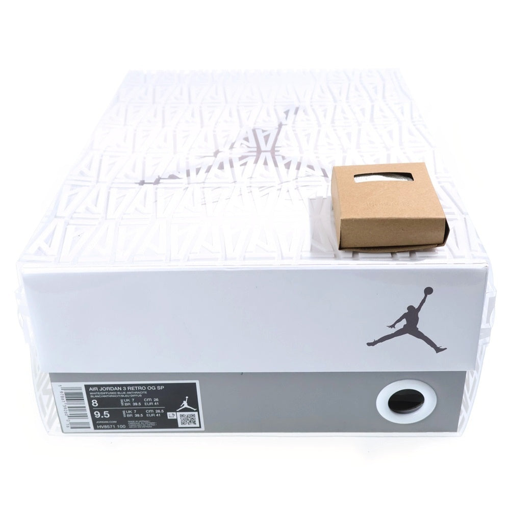 NIKE(ナイキ) ×A MA MANIERE AIR JORDAN 3 RETRO OG SP FOR THE LOVE HV8571-100 エアジョーダン3 レトロ フォー ザ ラブ ハイカットスニーカー ホワイト US8/26.0cm