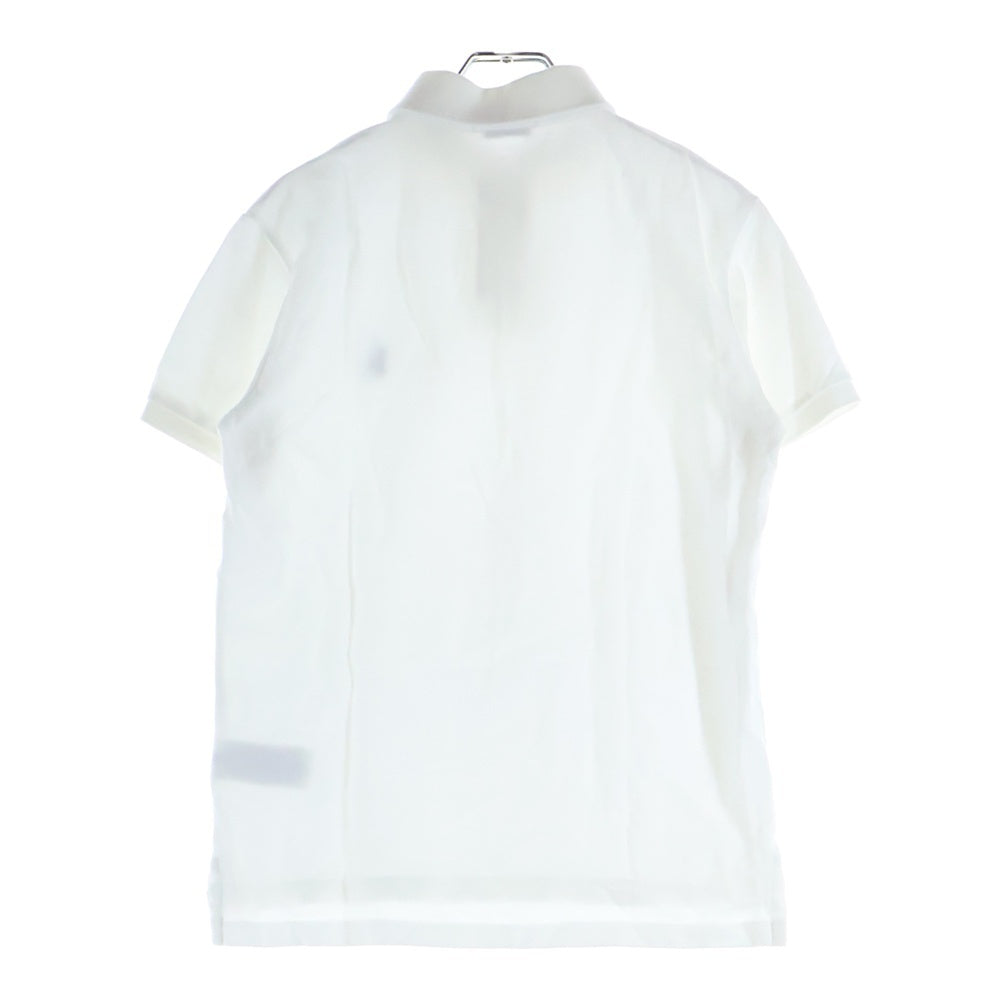 POLO RALPH LAUREN(ポロラルフローレン) CUSTOM SLIM FIT 胸ロゴ刺繍 半袖コットンポロシャツ ホワイト