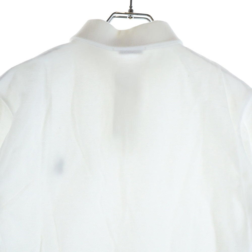 POLO RALPH LAUREN(ポロラルフローレン) CUSTOM SLIM FIT 胸ロゴ刺繍 半袖コットンポロシャツ ホワイト