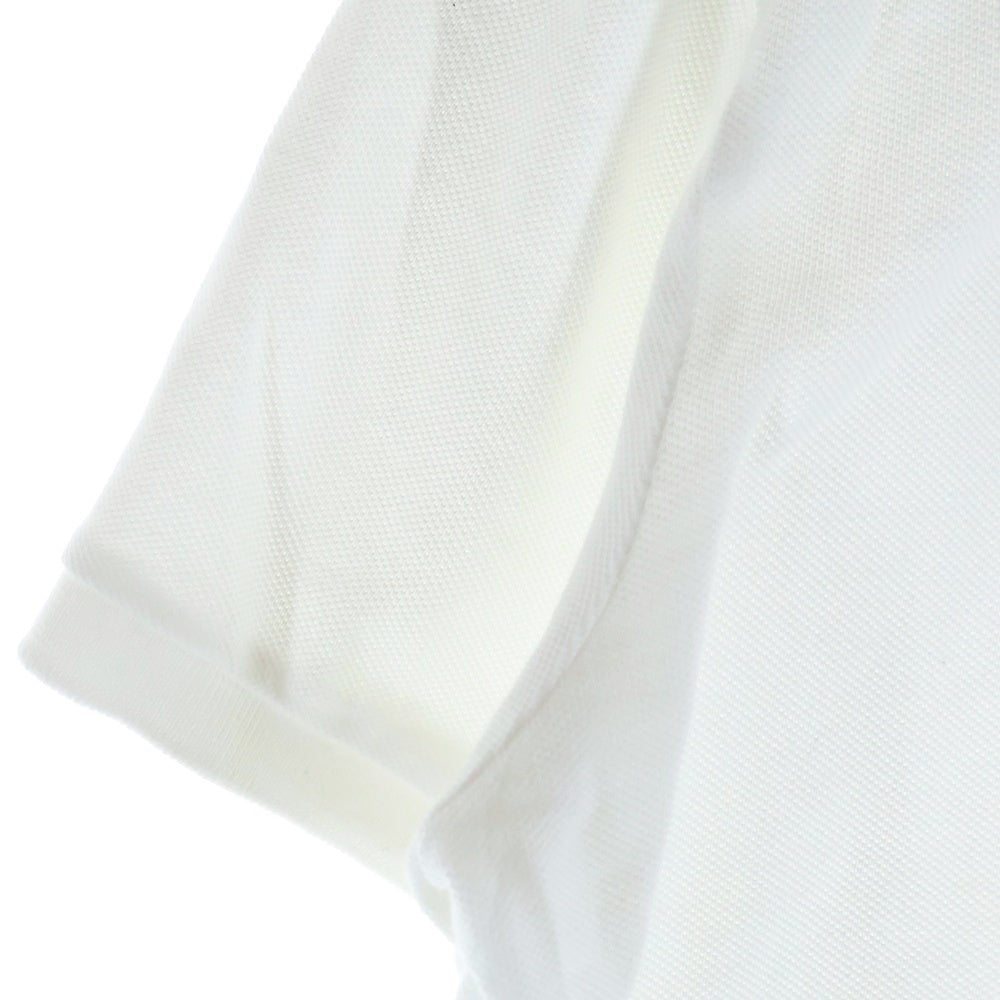 POLO RALPH LAUREN(ポロラルフローレン) CUSTOM SLIM FIT 胸ロゴ刺繍 半袖コットンポロシャツ ホワイト