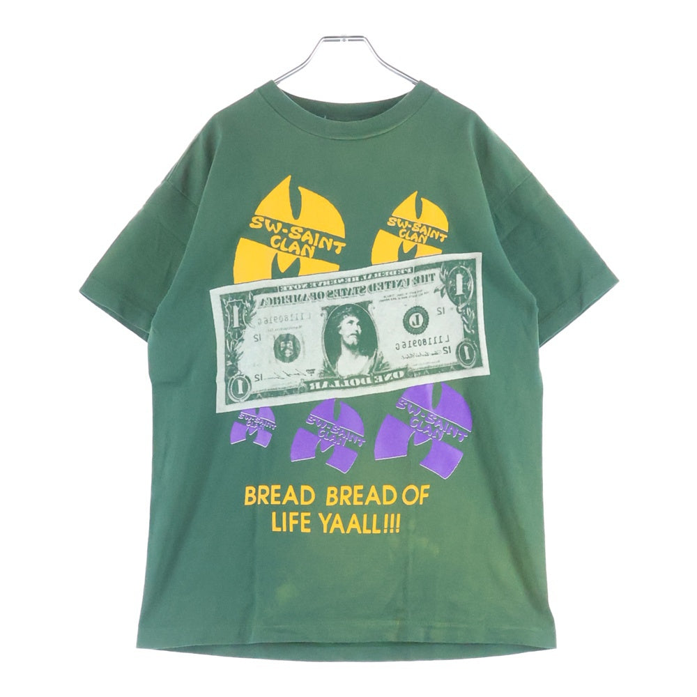 SAINT MICHAEL(セントマイケル) 24SS SW SS TEE SAINT CLAN 半袖Tシャツ カットソー グリーン SM-YS8-0000-C16