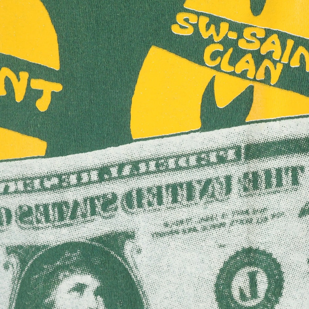 SAINT MICHAEL(セントマイケル) 24SS SW SS TEE SAINT CLAN 半袖Tシャツ カットソー グリーン SM-YS8-0000-C16