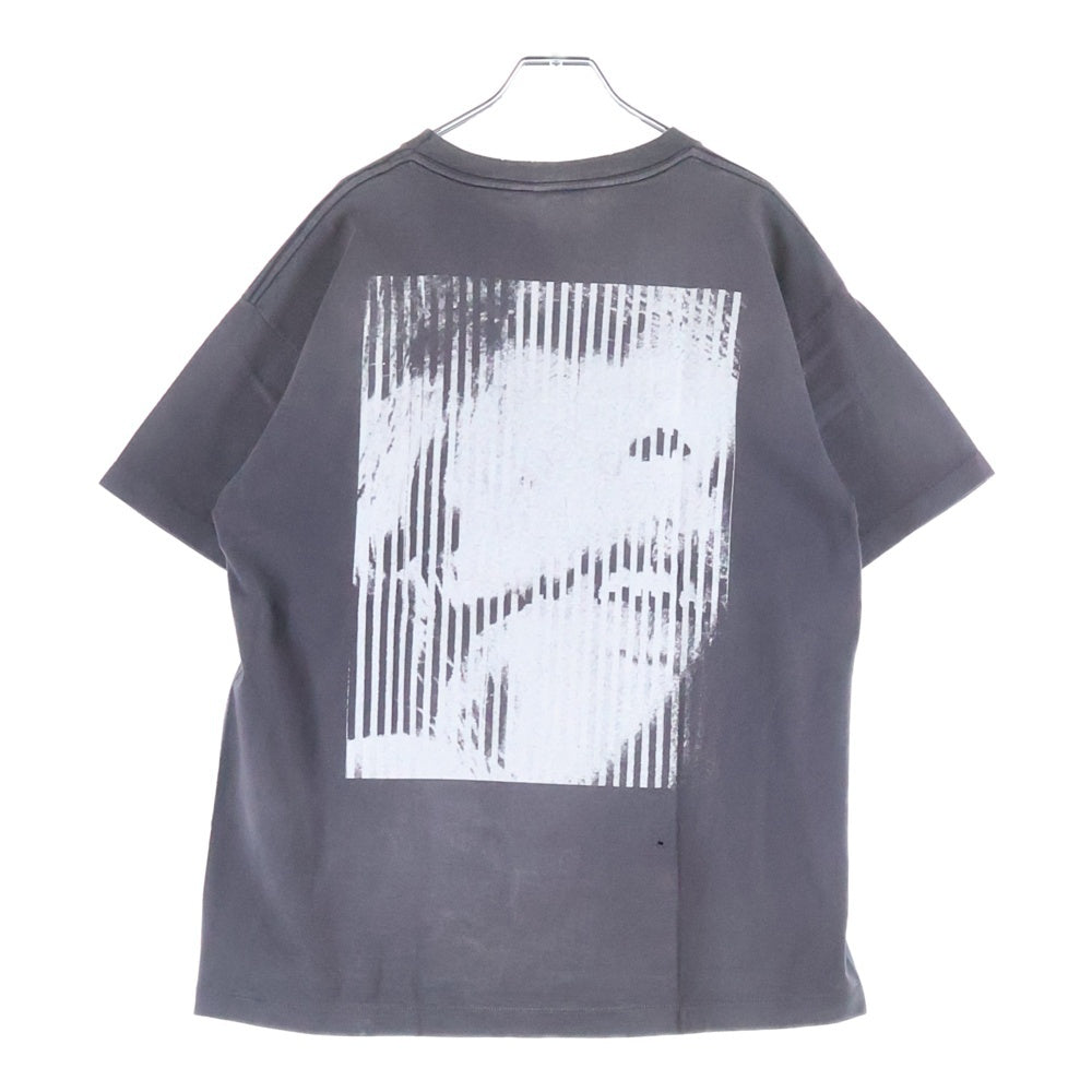 SAINT MICHAEL(セントマイケル) 24SS ヴィンテージ加工 LOVE BEYOND 半袖Tシャツ カットソー ブラック SM-YS8-0000-C23