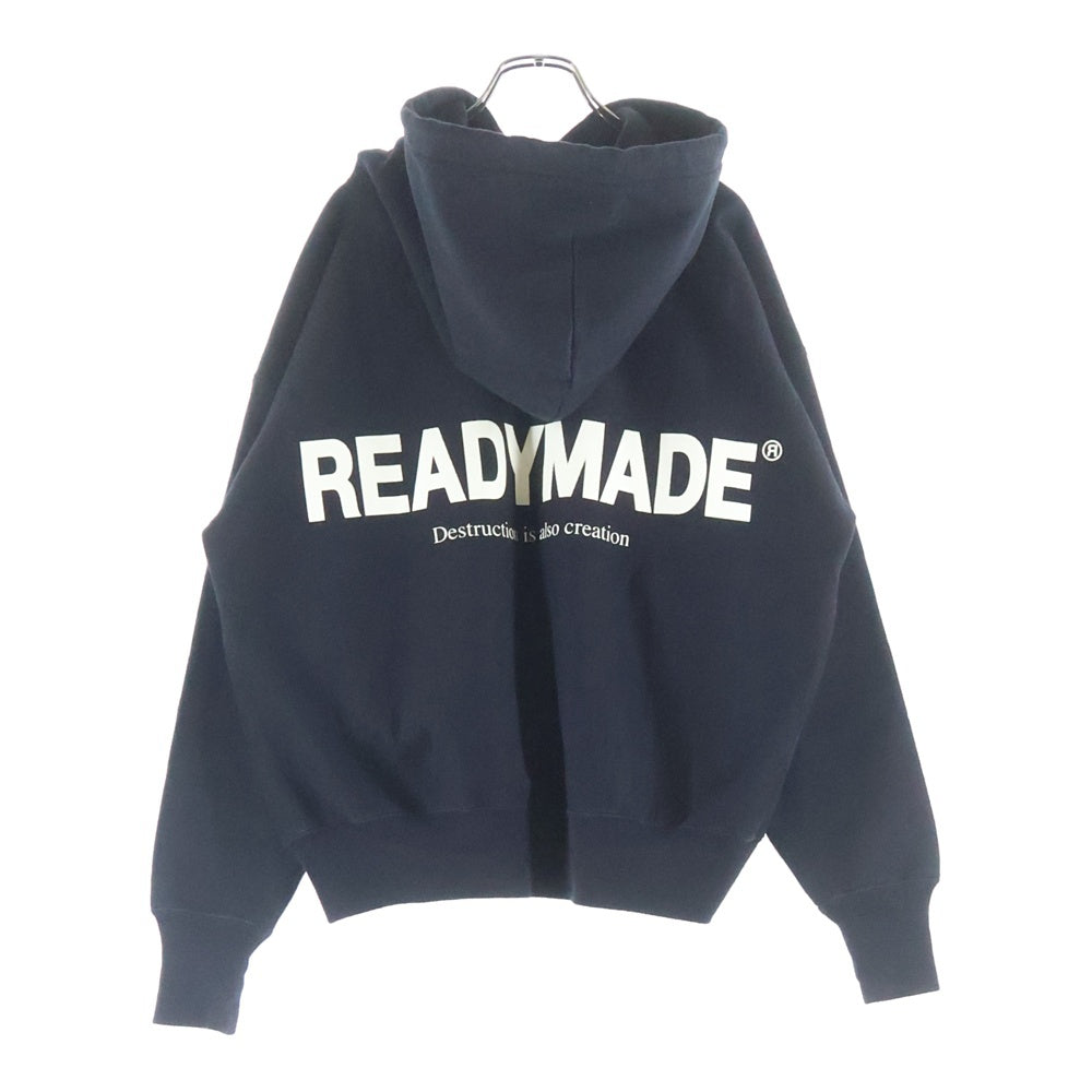 READY MADE(レディメイド) 23AW SMILE HOODIE スマイルフーディー スウェット プルオーバーパーカー ブラック RE-CO-BK-00-00-245
