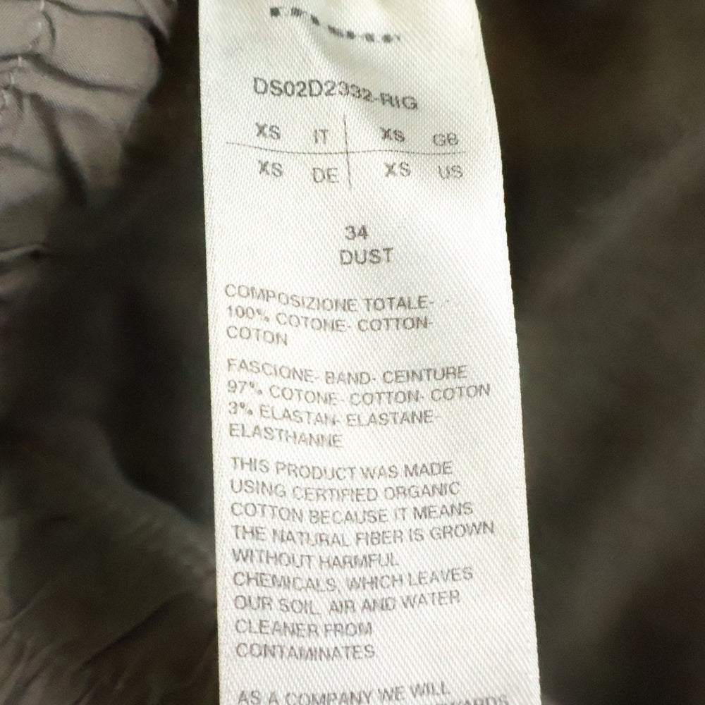 Rick Owens(リックオウエンス) 24AW ドローコード タイトスカート ブラウン レディース DS02D2332-RIG