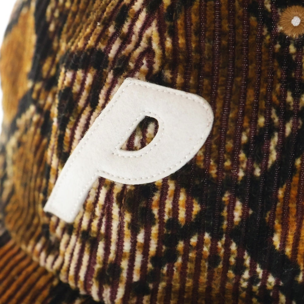 Palace Skateboards(パレススケートボーズ) 24AW CORDUROY P PAL HAT コーデュロイ ロゴキャップ 帽子 ブラウン