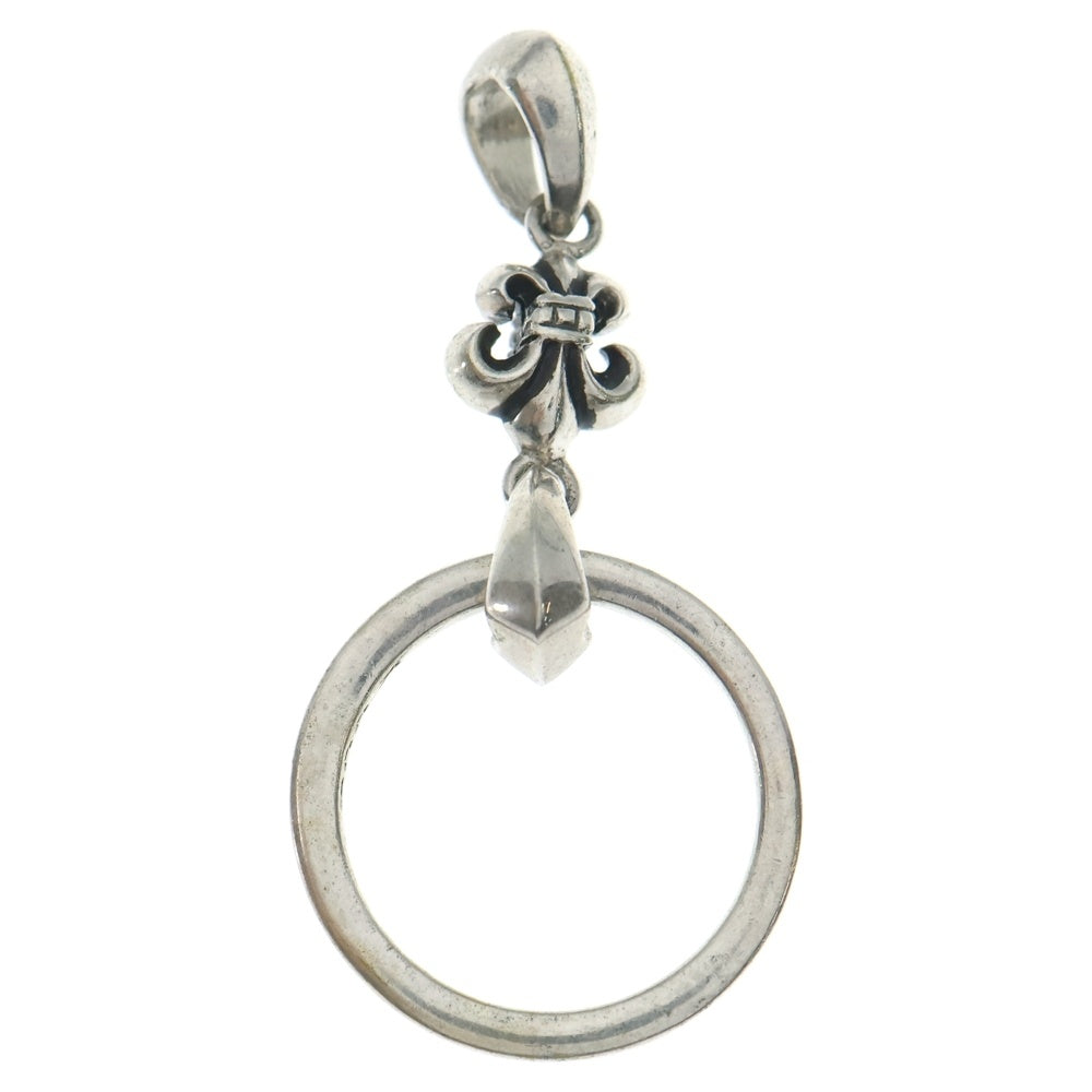 CHROME HEARTS(クロムハーツ) BS FLEUR CHARM EYEWEAR LOOP NTFL BSフレアチャーム アイウェアループ NTFL ネックレストップ シルバー