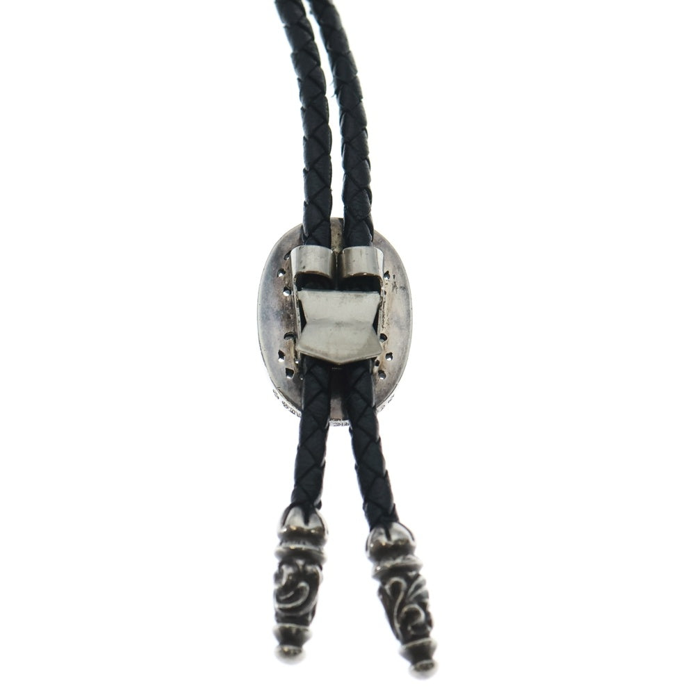 CHROME HEARTS(クロムハーツ) BOLOTIE OVALTINY タイニークラシックオーバルクロス ループタイ シルバー/ブラック BCA209
